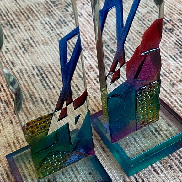 Glass Candlesticks, NWOT - Picture 7 of 8